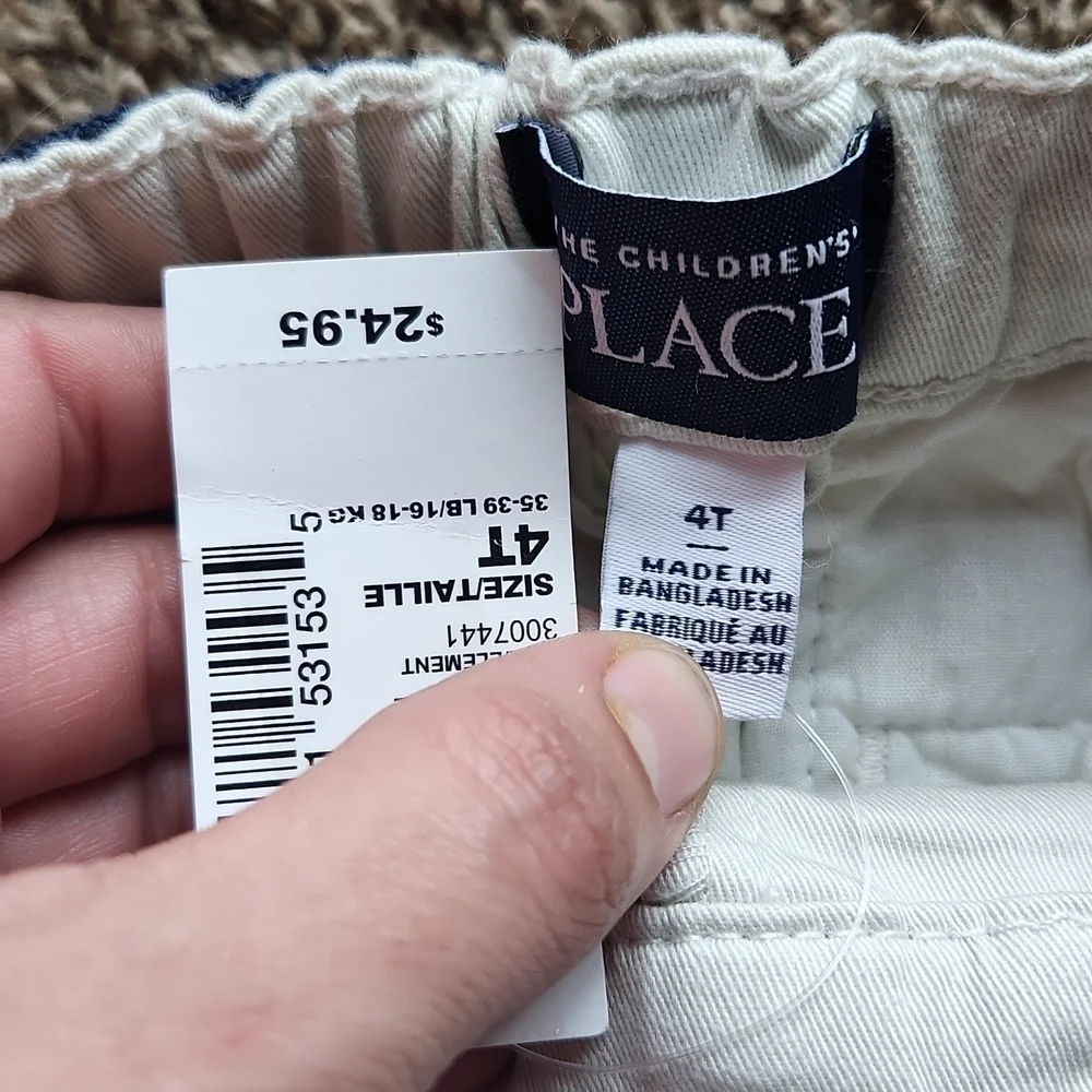 New Children's Place Belted Boys Pants